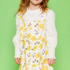 amareillael 女童泡泡袖套頭針織衫