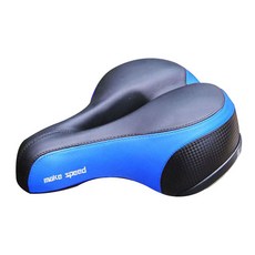 make speed 彈簧式自行車坐墊, 藍色, 1入