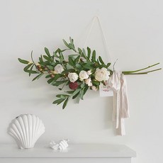 BLOOMING&ME 橄欖玫瑰造型裝飾花束, 隨機發送（留言卡）