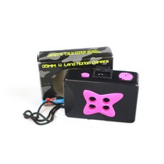 柯達135電影顏色復古玩具相機, 1個, C210（黑色+粉色）