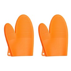矽膠迷你烤箱手套 MP191, 2個, 橘子
