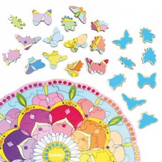 beleduc 彩色可愛木質拼圖 XXL號, 1個, 46件