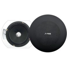 제이프로 풀레인지 5W HI임피던스 천장 매립형 실링스피커 블랙, SM-207SB