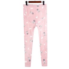 애니멀 일러스트 패턴 파스텔 임산부 홈웨어 레깅스