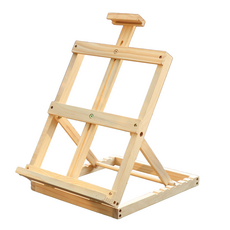 原木桌上型折疊式支架畫架