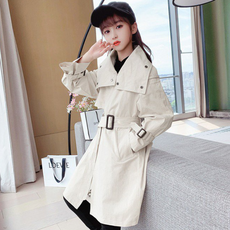 Orenjidamom 女童大領鈕扣領風衣