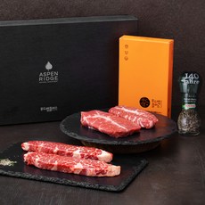 푸드랩플러스 아스펜릿지 스테이크 살치살 300g + 부채살 300g + 허브솔트 37g (냉장), 1세트