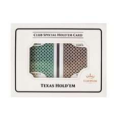 Club Special 高級德州撲克牌2入組, 薄荷綠, 深金色