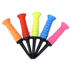 Yil Tar彈性軟橡膠高爾夫球座 5入, 隨機發貨