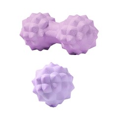 富鴨指壓花生+大單按摩球套組, 1套, 淺紫色