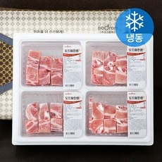 도드람한돈 찜갈비 갈비찜용 선물세트 (냉동), 500g, 4개