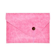 포블럭스 프리미엄 레더 슬림 노트북 파우치 FBLS00034, 핑크, 1개