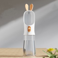 레드퍼피 반려동물 래빗 휴대용 물병, 1개, 화이트