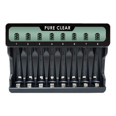 PURE CLEAR AA / AAA 兩用 LCD USB 8槽 充電器 SW-8NP, 1個