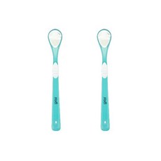 開放空間二合一便攜式舌頭清潔器藍色, 50克, 2個