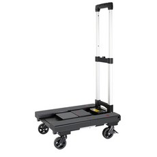 KOKIRI LIVING 完全折疊手推車 小 4輪 輪子 6.3cm JEB-5038, 黑色, 1個