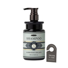 Optaum Perfume 洗髮水 華麗黑色 500ml+卡片01 謝謝套組, 500ml, 1組