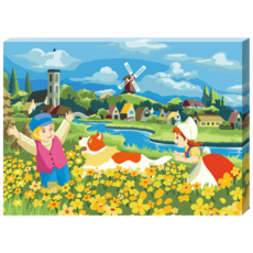 TOY&PUZZLE KMLI Plandas的快樂天堂DIY DIY繪畫套件46 x 33.5厘米, 混合顏色