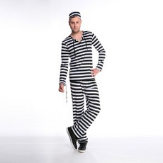 男款萬聖節派對囚服服裝