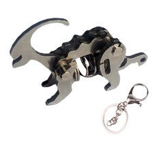 soonZAM 鋼鐵真實感 銀色 3D DIY 塑膠模型 52 惡龍 鑰匙圈製作, 1個