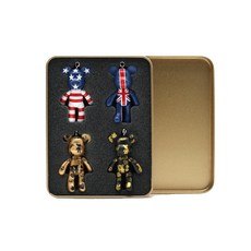 POPOBE 高爾夫發球檯衣架 4 款 + 連接線隨機送 + 彩盒套組, 1套, 英國、美國、黃金、黑金