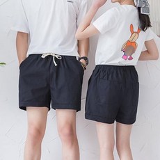 TURNKEY 大尺碼棉質鬆緊三分短褲