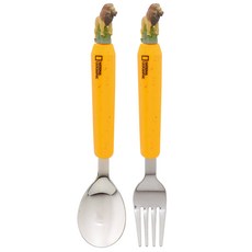 NATIONAL GEOGRAPHIC 國家地理 不鏽鋼造型餐具組, 獅子, 1組