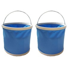Pickshop Commerce Lifesweet 多功能露營洗車清潔折疊水桶 2入, 藍色