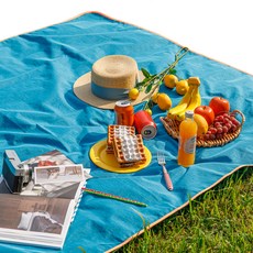 하임앤하임 鑰匙圈野餐墊, 藍綠色