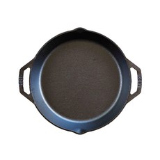LODGE 電磁爐適用雙耳鑄鐵平底鍋, 直徑25.3cm, 1個