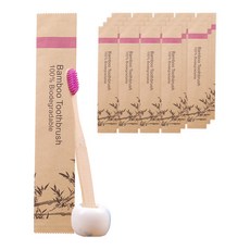 온업 미세모 대나무 칫솔 타입7 퍼플 T02, 1개입, 20개