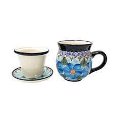 PAWIE 花茶杯組 藍色雛菊, 1套, 混合顏色