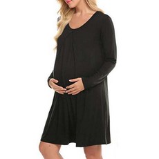 에어 레드블랙 편안한 홈웨어 수유원피스