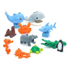 Pai Phytoise 德寶相容公仔套裝 樂高相容積木 水生動物, 混合顏色