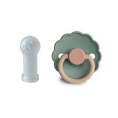 FRIGG 矽膠奶嘴+保護蓋, Willow, 1套, 第2階段(6~18個月)