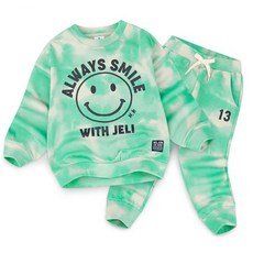 젤리스푼 아동용 타이다이 스마일 상하복