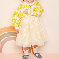 milk mile Dorothy童款印花公主薄紗連身裙