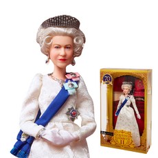 Barbie 伊麗莎白二世女王造型芭比娃娃, 混合顏色