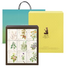 SSANGGYE 經典綜合茶包禮盒, 茶包 9款+購物袋, 1組