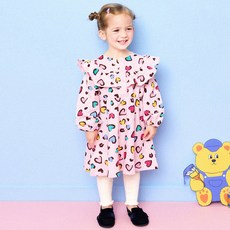 HEJMINI 女童款新型豹紋洋裝