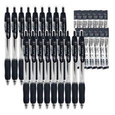 東亞 Anyball 原子筆 0.5mm 18入 + 筆芯 12入 組, 1套, 黑色