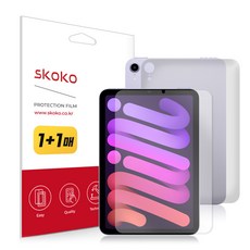 SKOKO 平板電腦螢幕保護膜+背板保護膜 2入組, 單一顏色