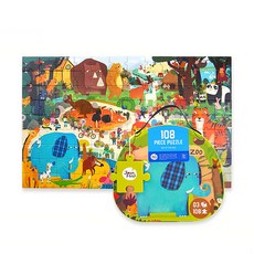 Hoan Miro 動物園拼圖 92601, 108件, 1套