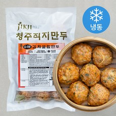 직지 수제 김치 굴림만두 (냉동), 1팩, 600g