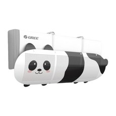 Atelime 冷氣擋風板 導風翼 防護罩 擋風罩 遮罩, 1個, 熊貓