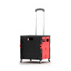 多功能便攜式折疊推車, 1個, 黑色的