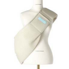 Honest 寵物透氣網布斜背包, 米色