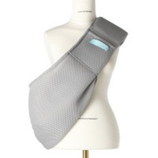 Honest 寵物透氣網布斜背包, 灰色