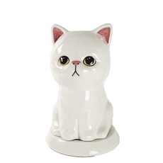 DTOY 貓咪骨灰罈 異國短毛貓 白色, 1個