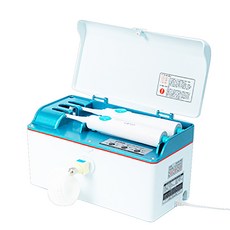 Eskel 紫外線過濾器+手持噴嘴 2入+線圈器+直水軟管+直水管連接扣, 藍色